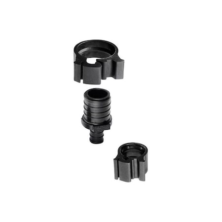 Pexlock Flair-It PEXLock 1 in. PEX X 1/2 in. D PEX Plastic Reducing Coupling with Clamps 30772